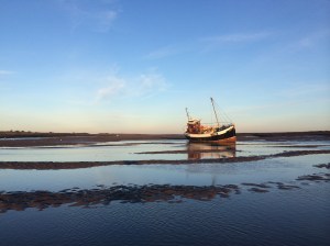 Image of fishing boat at Brancaster Staithe